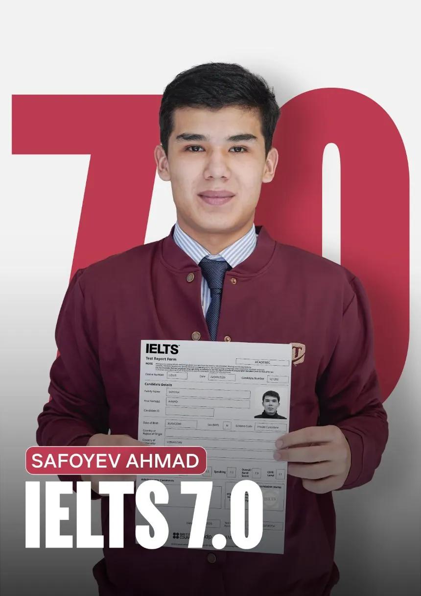 Сафоев Ахмад — IELTS 7